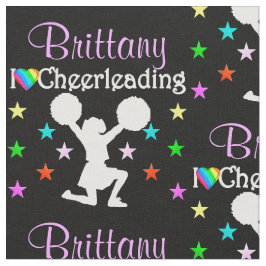 Iはかわいらしチアリーティング織物 ファブリック