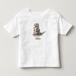 Iはアイラのイニシャル - 名前入り子供服Tシャツ トドラーTシャツ