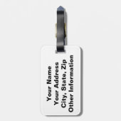 Iは基本的な油の力を持ち、カスタム文字 ラゲッジタグ (裏面縦)