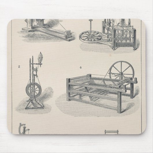 Iを回す綿 マウスパッド (正面)