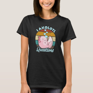 Iアクソロトルクエスチョンキッズユースアダルトレトロアクソロ Tシャツ