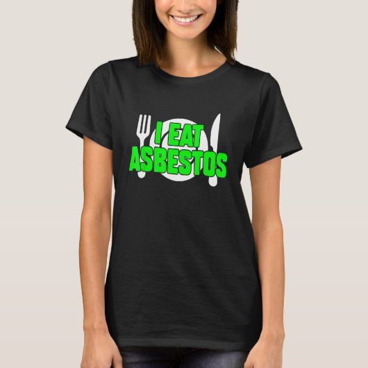 Iアスベ食べスの皮肉な風変わりミーム妙に Tシャツ (正面)