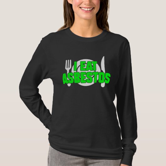 Iアスベ食べスの皮肉な風変わりミーム妙に Tシャツ (正面)