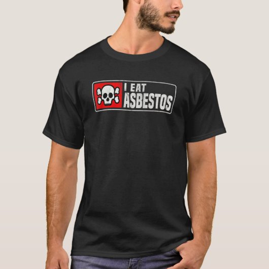 Iアスベ食べスプロフェッショナルアスベスト除去作業 Tシャツ (正面)