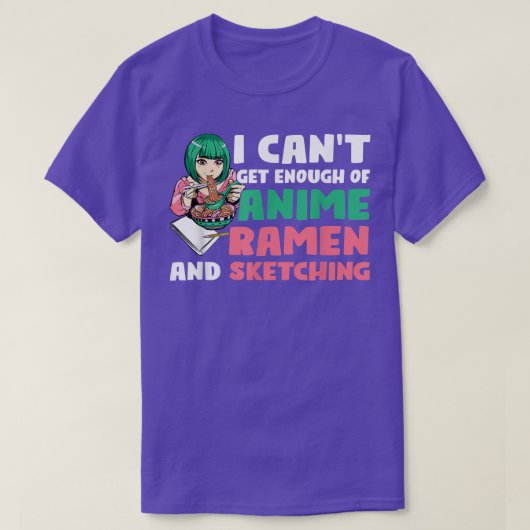 IアニメラーメンとスケッチAnime Merch426 Tシャツ (デザイン正面)