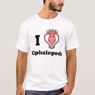 Iイカの頭足類 Tシャツ