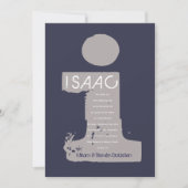 Iイニシャル収集こうもりバー(ユダヤ教の)バル・ミツバー招待状 招待状 (正面)