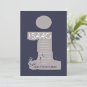 Iイニシャル収集こうもりバー(ユダヤ教の)バル・ミツバー招待状 招待状 (スタンド正面)