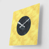 Iインド水色信航海の号海国旗 スクエア壁時計 (傾斜)