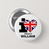 IウィリアムButtonハートの王子 缶バッジ (正面&裏面)