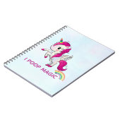 Iウンチ魔法おもしろいユニコーンことわざ ノートブック (左側)