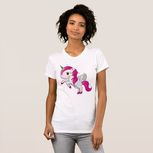 Iウンチ魔法おもしろいユニコーンことわざ Tシャツ (正面フル)