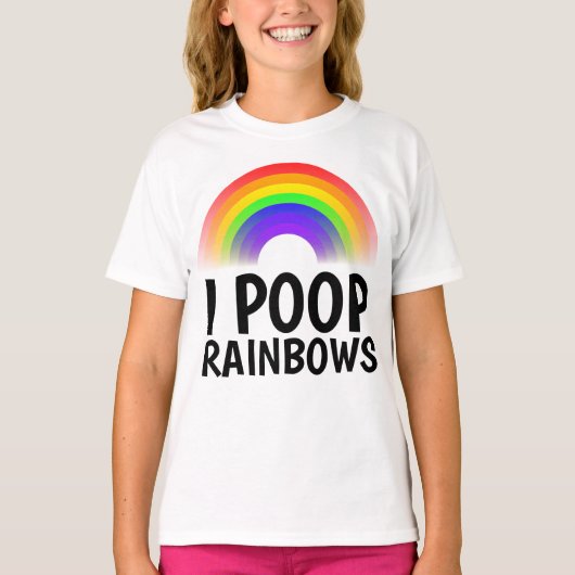 IウンチRAINBOWS おもしろい Tシャツ (正面)