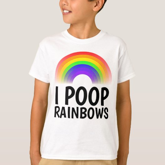 IウンチRAINBOWS おもしろい Tシャツ (正面)