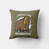Iウールライクマンモス先史時代の動物誕生日 クッション (裏面)