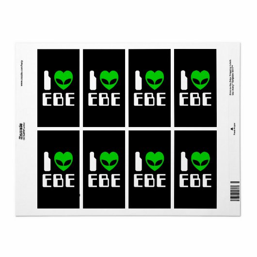 IエイリアンハートEBE ラベル (フルシート)