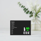 IエイリアンハートEBE 名刺 (スタンド正面)