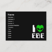 IエイリアンハートEBE 名刺 (正面)