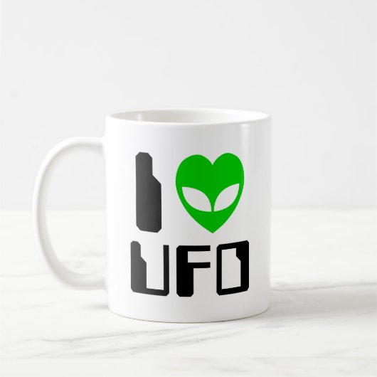 IエイリアンハートUFOコーヒーマグ コーヒーマグカップ (左)