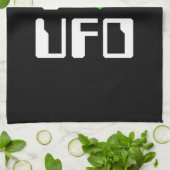 IエイリアンハートUFO キッチンタオル (折り畳み)