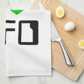 IエイリアンハートUFO キッチンタオル (四つ折り)