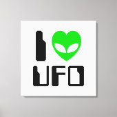IエイリアンハートUFO キャンバスプリント (正面)