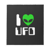 IエイリアンハートUFO ノートパッド (正面)