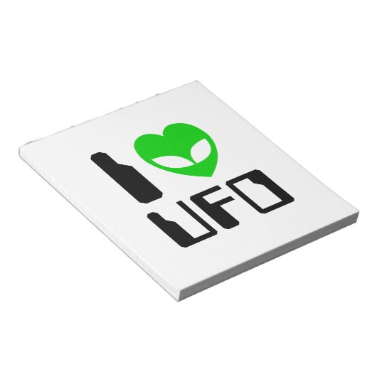 IエイリアンハートUFO ノートパッド (アングル)