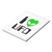 IエイリアンハートUFO ノートパッド (回転)
