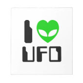 IエイリアンハートUFO ノートパッド (正面)