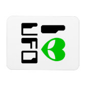 IエイリアンハートUFO マグネット (横)