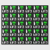 IエイリアンハートUFO ラッピングペーパー (フラット)