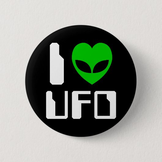 IエイリアンハートUFO 缶バッジ (正面)