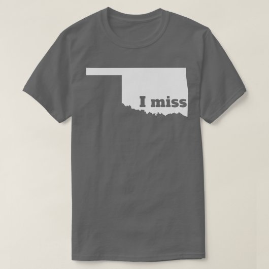 Iオクラホ恋しく思ママイホーム州 Tシャツ (デザイン正面)