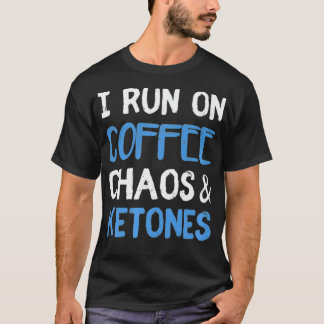 Iオン走コーヒオカオスケトンケトゲンケトダイエット Tシャツ