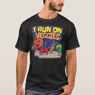 Iオン走ベギスおもしろいビーガンランナーベジタリアンVeg Tシャツ