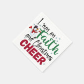 Iオン走信仰とクリスマス応援おもしろい休日 スタンダードカクテルナプキン (角)