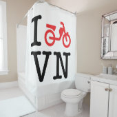 Iオートバイクベトナム シャワーカーテン (インサイチュ)