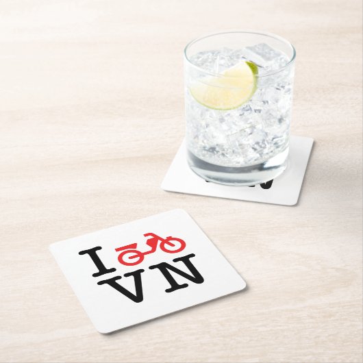 Iオートバイクベトナム スクエアペーパーコースター (インサイチュ)