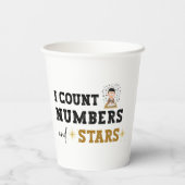 Iカウント数と星 – 会計士 紙コップ (裏面)