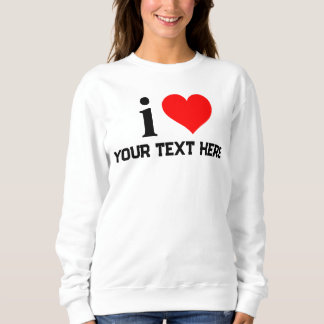 iカスタムハート文字tシャツ |独自のティーを作成 スウェットシャツ