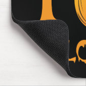 Iカボチャハロウィン-おもしろいなiのハートのパロディ マウスパッド (コーナー)