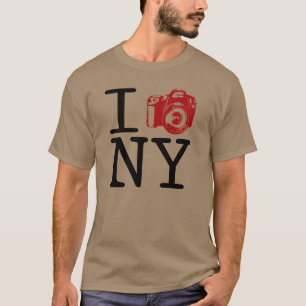Iカムニューヨーク/私はNYの写真撮影のTシャツを撃ちます Tシャツ