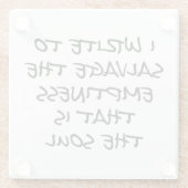 Iガ書スコースター ガラスコースター (裏面)