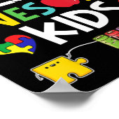 Iキッシ教えュの自閉症の認識パズル ポスター (角)