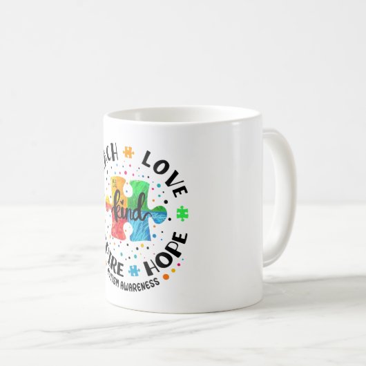 Iキッ教え素晴らしド自閉症の意識の先生 コーヒーマグカップ (正面右)