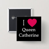 Iキャサリンハートの女王の服装、ボタン、マグ 缶バッジ (正面&裏面)