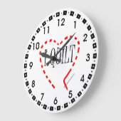 Iキルト ラージ壁時計 (傾斜)