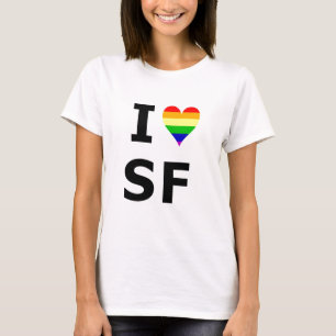 Iゲイのハートサンフランシスコ Tシャツ