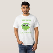 Iコロナ生き延びウイルス Tシャツ (正面フル)
